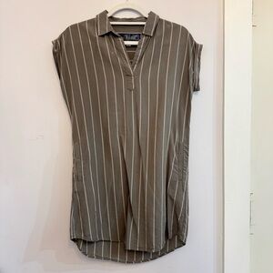 Blue Rain Green Cap Sleeve Dress